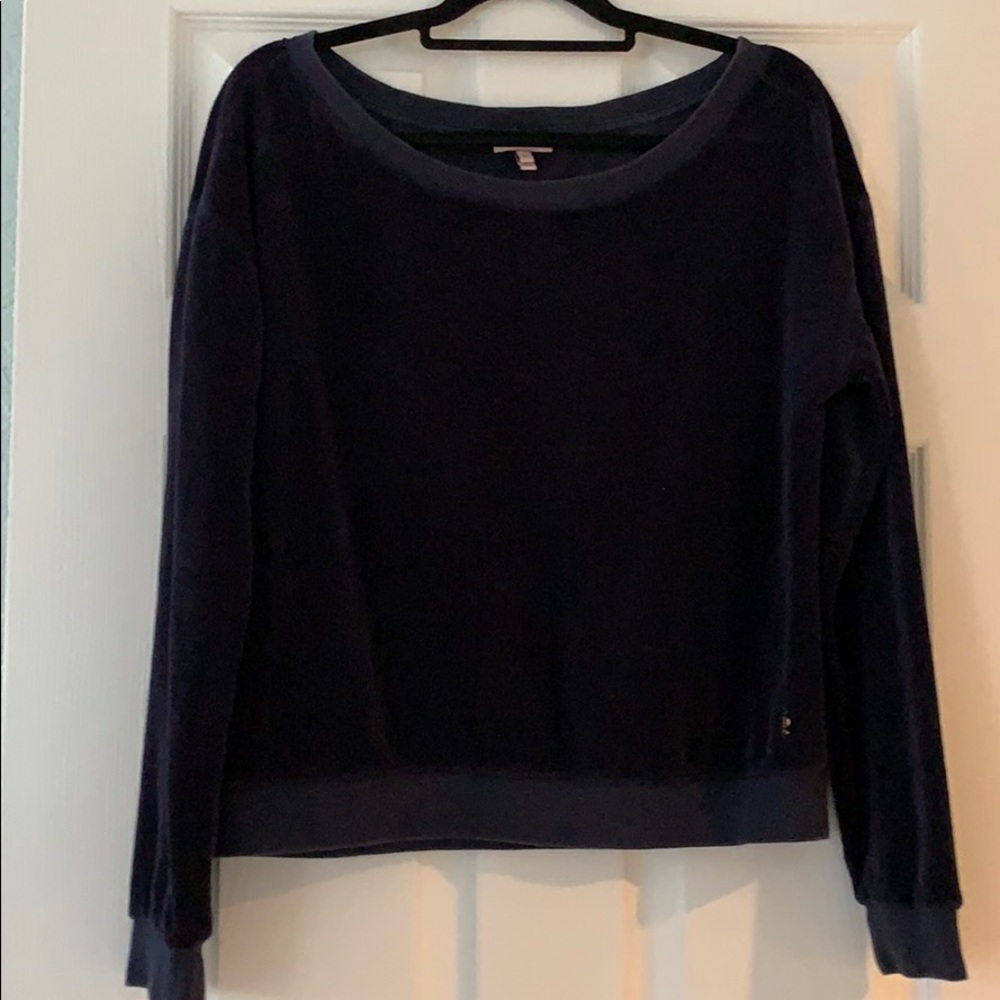 💞 VINTAGE Juicy Couture Velour Black top Size Large